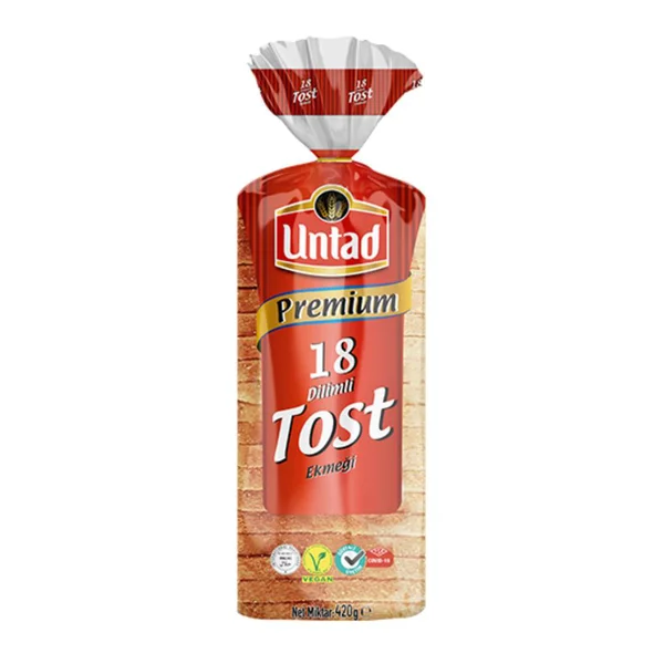 UNTAD PREMİUM TOST EKMEĞİ 18 DİLİM